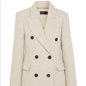 Isabel Marant Eley Wool and Alpaca Blend Coat